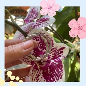 Sterling Silver 40mm hoop earrings